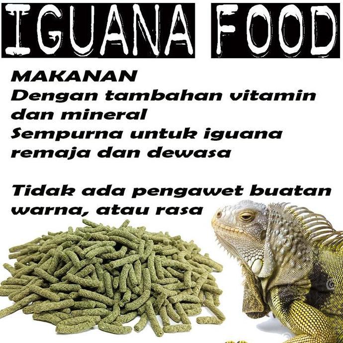 Lansungaja- 700Gr Iguana Natural Food Diet Juvenile Adult Pellet Sayur Reptile Iguana Batu Makanan A