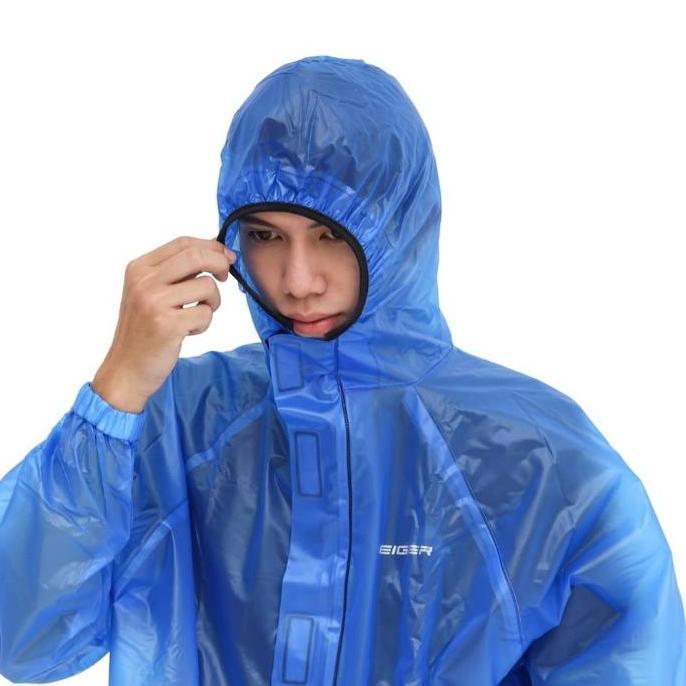 Promo Jas Hujan Eiger Squadron Raincoat Motor Mantel Original Rain Suit Blue