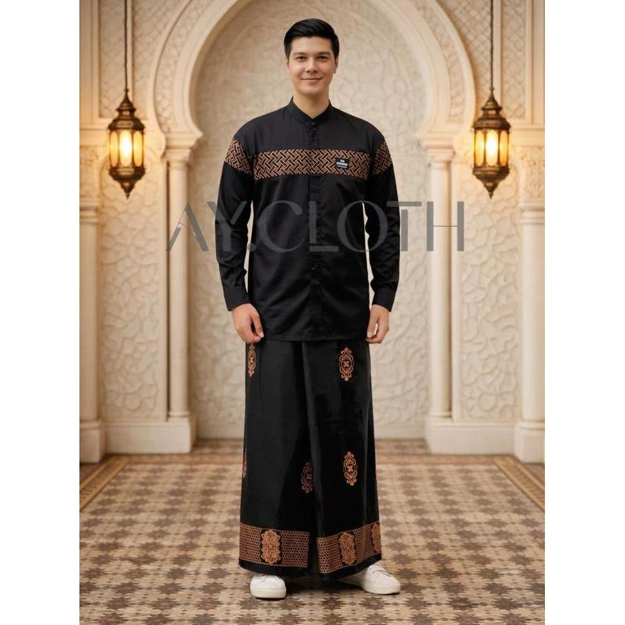 Promo Bulan Ini Set Sarko Gamis Nabila Viral Spesial Ramadhan Setelan Sarung Koko Dan Gamis Wanita C