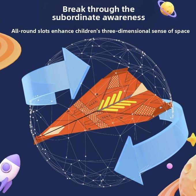 Playing- Mainan Pesawat Kertas Paper Jedet,Buku Origami Pesawat Kertas Untuk Anak-AnakMainan Origami