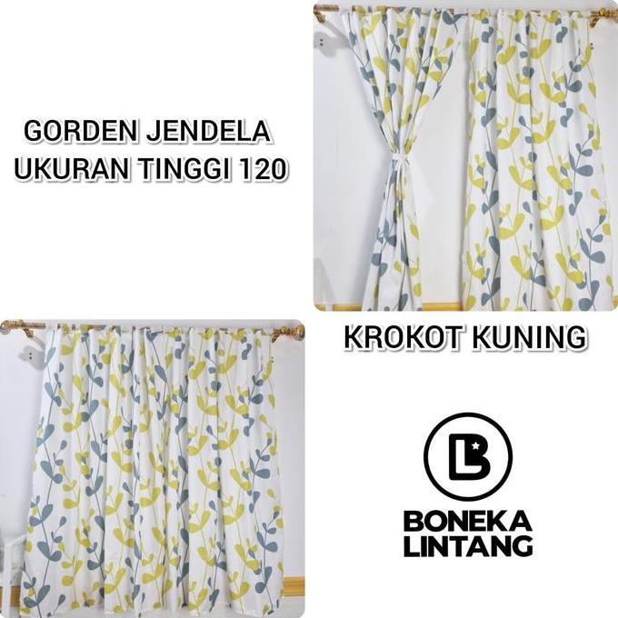 Impian- Gorden Jendela Pendek - Korden Jendela Kamar - Hordeng Jendela Minimalis Kain Katun