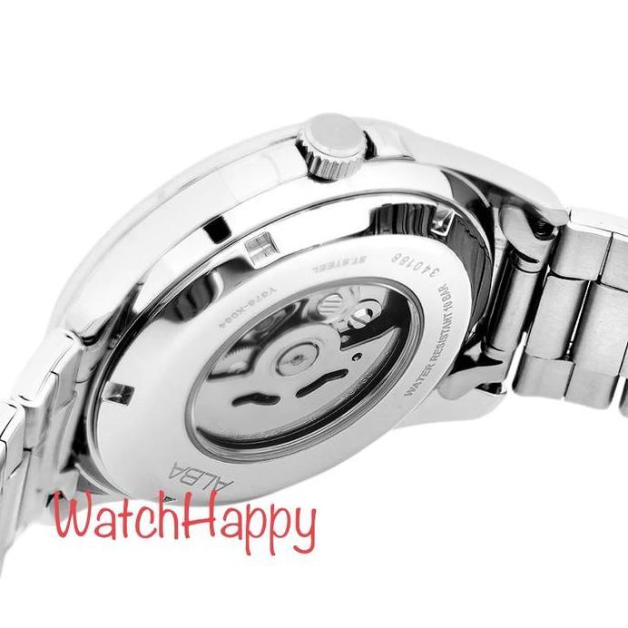 Ready ALBA AU4031X1 BLACK SEE-THROUGH DIAL MEN AU4031 AUTOMATIC 100%ORIGINAL