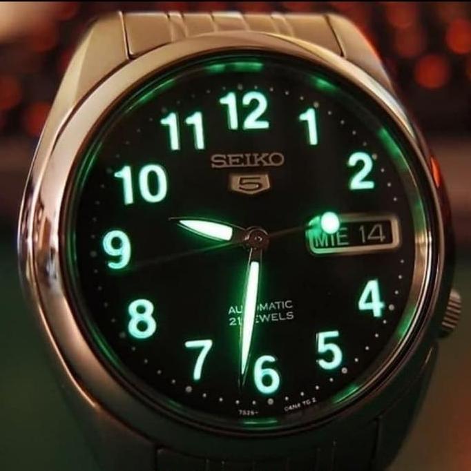 Ready Jam Tangan Pria SEIKO ORIGINAL 100% SNK381K1 Angka Lumibrite SNK381