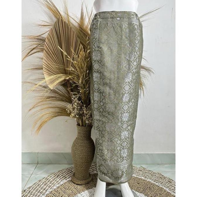 DS57 - Rok songket span-Rok songket palembang-Rok span songket-Rok instan terbaru karet Wanita