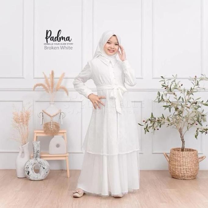 Termurah Abaya Padma Kids Dress/Gamis Anak Perempuan Remaja Tanggung Muslimah Cantik Dan Anggun Usia