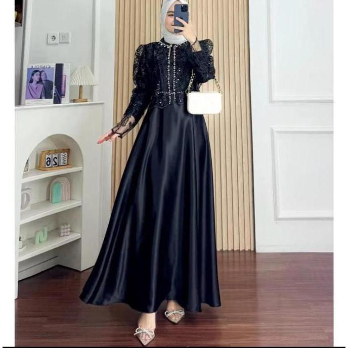 Premium Gamis Pesta Sakura Model Terbaru Gamis Lebaran 2026