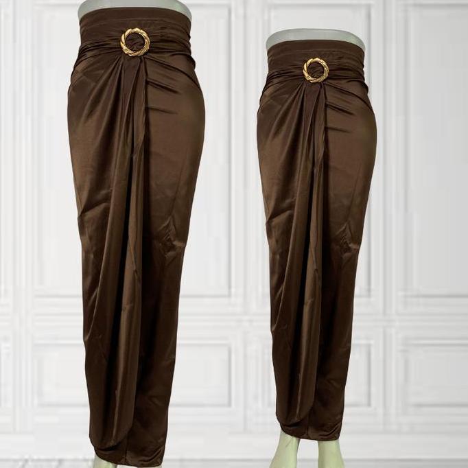 DB291 - Rok lilit Polos, Rok Lilit Warp Skirt Serut Songket Jumputan Panjang  Motif Batik Bestseller