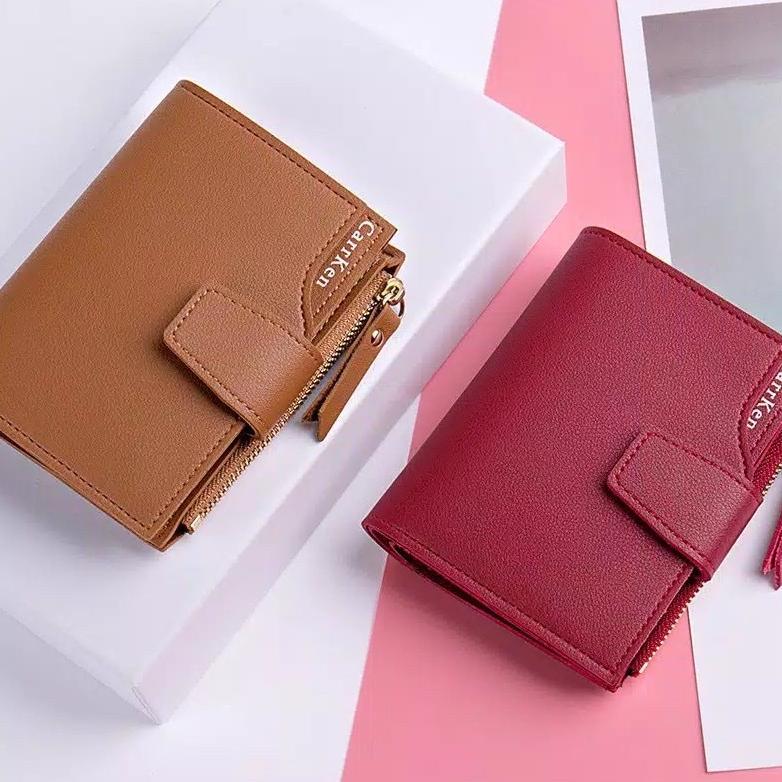 DISKON DOMPET WANITA KC001 DOMPET WANITA IMPORT PENDEK TIPIS  DOMPET LIPAT WANITA