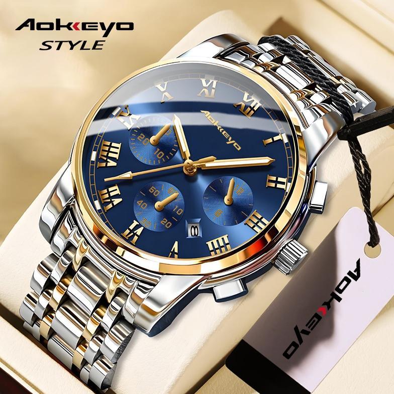 BEST SELLER AOKEYO 4006 JAM TANGAN PRIA ANTI AIR ORI JAM TANGAN PRIA ANTI AIR ORIGINAL LUXURY STAINL