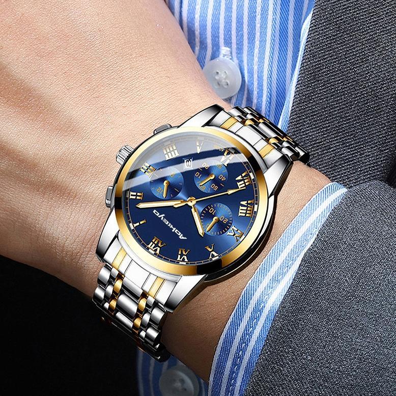 FREE ONGKIR AOKEYO 4006 JAM TANGAN PRIA ANTI AIR ORI JAM TANGAN PRIA ANTI AIR ORIGINAL LUXURY STAINL