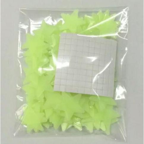 Glow in The Dark 3D stars 100pcs