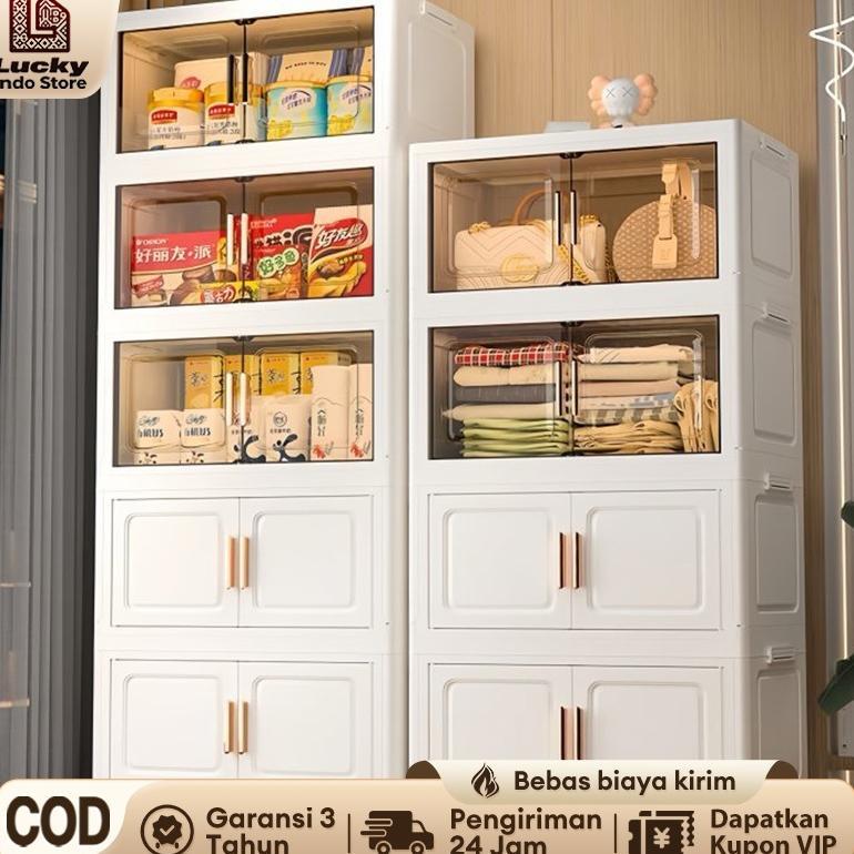 SALVO LEMARI PLASTIK JUMBO 5 SUSUN LEMARI PAKAIAN MINIMALIS CABINET SERBAGUNA