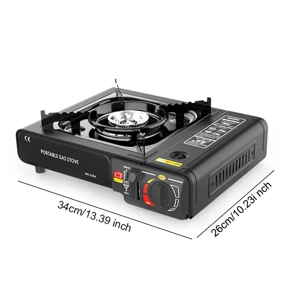 Portable Butane Camping Stove Adjustable Automatic Ignition Gas Stove Portable Gas Grill for Emergen