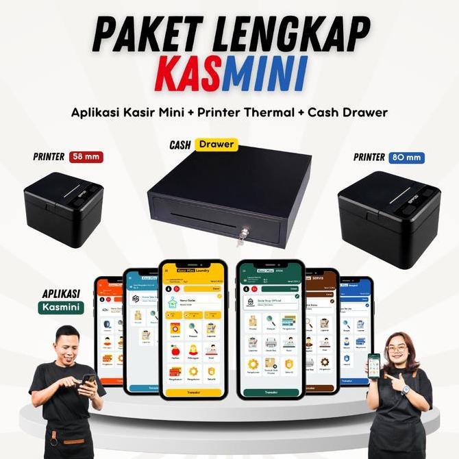 Paket Cash Drawer + Printer  - KASMINI KAR