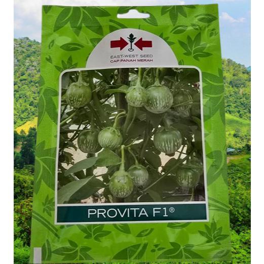 Benih Terong Lalap Hijau Hibrida PROVITA F1 Isi 400 Butir