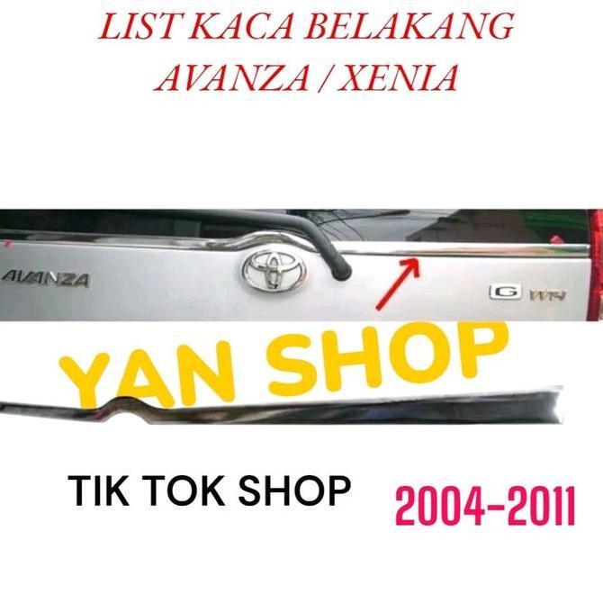 Lis Kaca Bagasi Pintu Belakang Lis Toyota Avanza / Daihatsu Xenia Lama 2004 2005 2006 2007 2008 2009