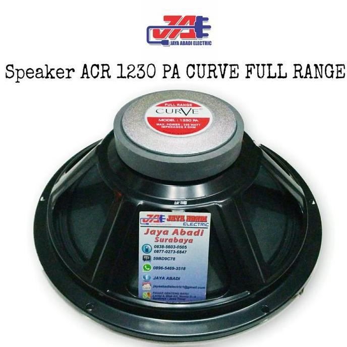 Promo Speaker ACR 1230 PA CURVE 12 inch FULL RANGE Diskon