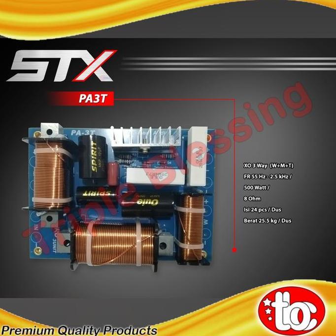 Promo Crossover Pasif 3 way Woofer Middle Tweeter 500 watt - STX PA3T Diskon