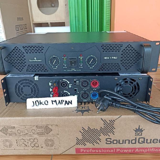 Promo POWER SoundQueen HDX 7 PRO Amplifier Profesional Power Amplifier dengan Kontrol Volume dan Mod