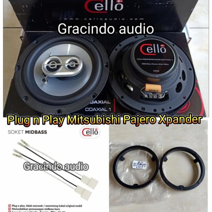 Speaker pintu Coaxial Cello 3way PNP OEM Mitsubishi XPander Pajero