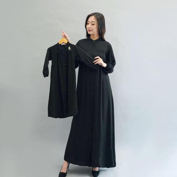 Wiriwiri Gamis couple ibu dan anak bahan rayon twill premium