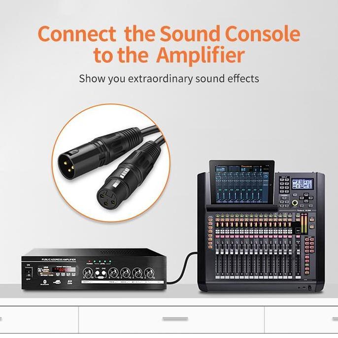 Promo Kabel Extension XLR Microphone For Audio Mixer Amplifier Cabletime Diskon