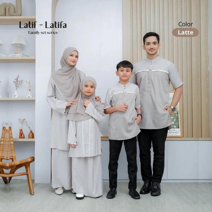 Riskirich Sarimbit Latif Latifa  Latte Baju Couple Keluarga Terbaru