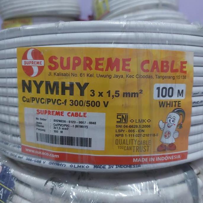 Promo kabel nymhy 3x1,5 supreme 100m serabut Diskon
