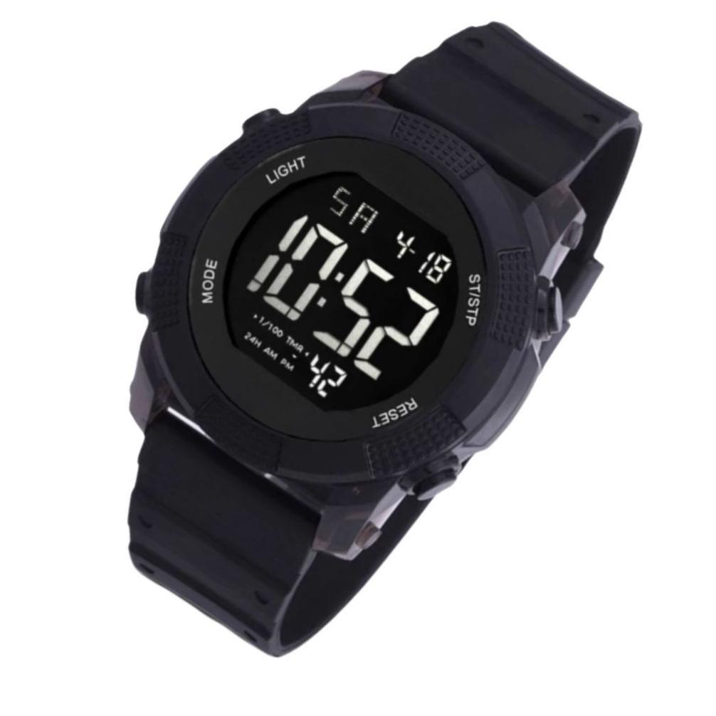 PREMIUM Jam Tangan Digital Pria 46mm Anti Air Karet