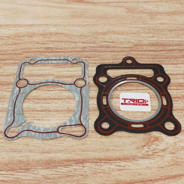 gasket topset asbes viar 150cc 200cc perpak paking top set - sedia onderdil motor roda tiga viar kai