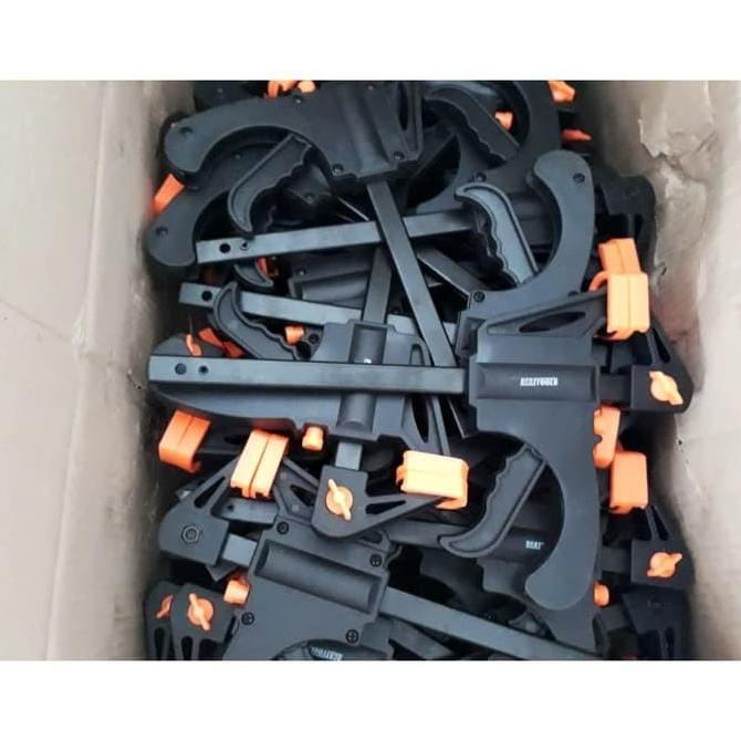 Allthebest F clamp penjepit kayu 6 inch ratchet klem 6" BODY BESAR