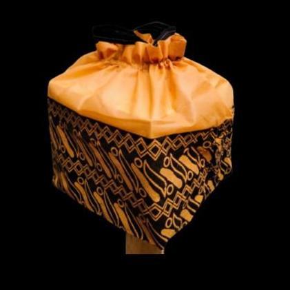 tas serut motif bambu box nasi/snack 20x20 tas hajatan/syukuran