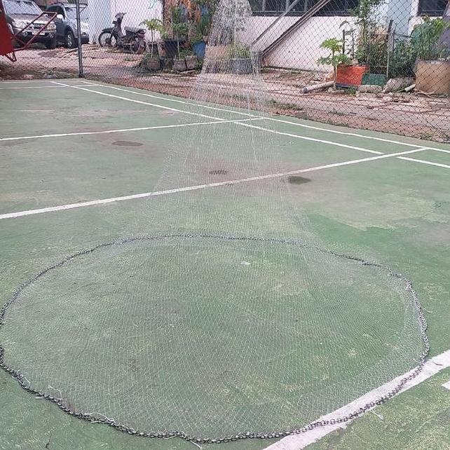 Jala Kecrik 15 Meter Jala Ikan Jala Udang Jala Lempar Bahan Senar Lubang 34 Inci