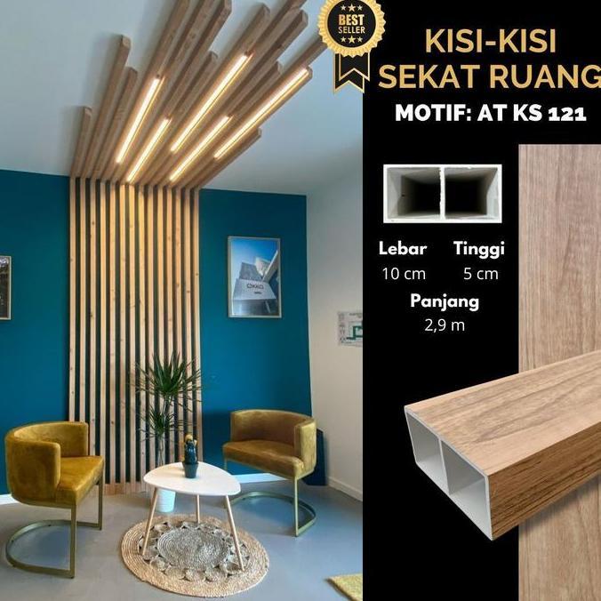 KISI KISI PEMBATAS RUANGAN / SEKAT RUANGAN / SEKAT RUANGAN MOTIF KAYU Furniture ES