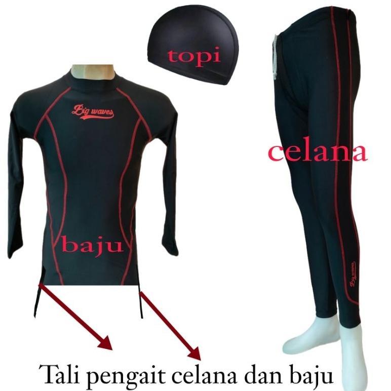 Baju Renang Pria Dan Wanita Baju Renang Setelan Atas Bawah Baju Renang Dewasa Baju Renang Tangan Pan