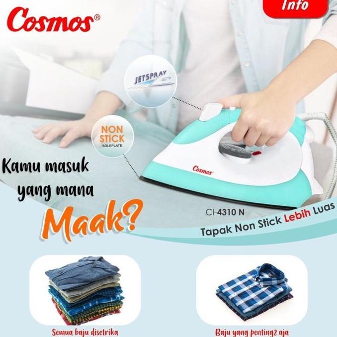 New- COSMOS SETRIKA CI4310 N / CI-4310 N / CI 4310 N (400W) GARANSI RESMI