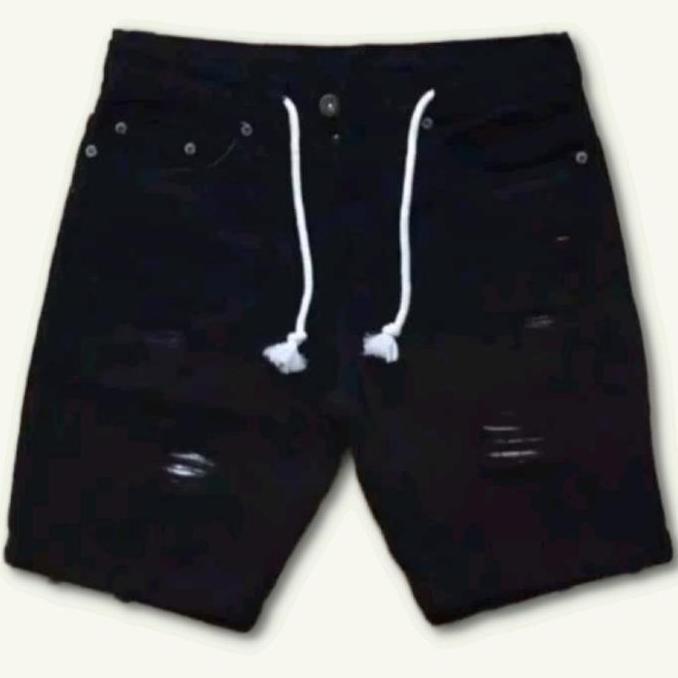 Terbaru Celana Jeans Pendek Sobek Pria  Celana Pendek  Distro Cowok Dewasa