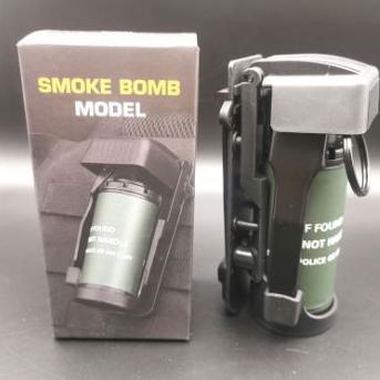 [ready] Dummy Smoke Grenade With Trigger Pouch Granat Tactical Bom Asap - Hitam