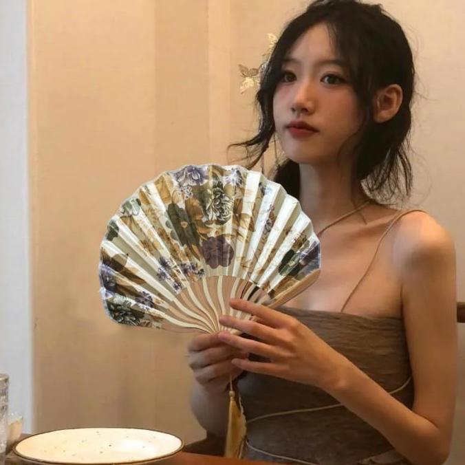 Ready Kipas Tangan/Souvenir Kipas Jepang/Kipas Tari Jepang /Kipas Lipat