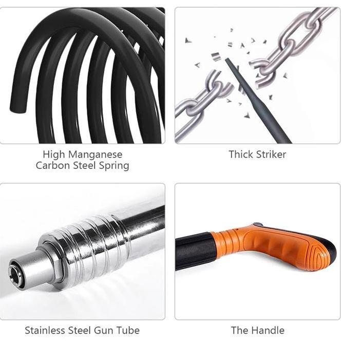 DELSMART COD(COD) Nail Gun Hand Riveters Alat Tembak Paku Beton Nail Fastener Mini Ramset Gun Nailer