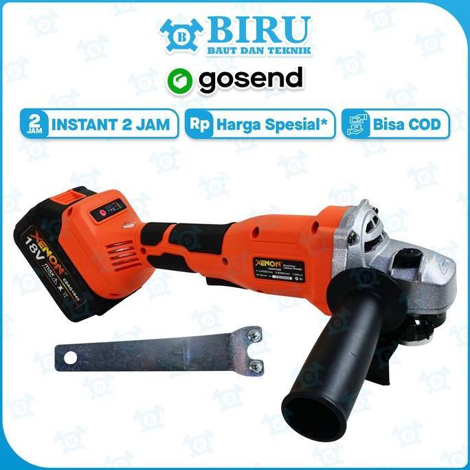XENON CDAG1845 Brushless Cordless Grinder Mesin Gerinda Tangan Baterai