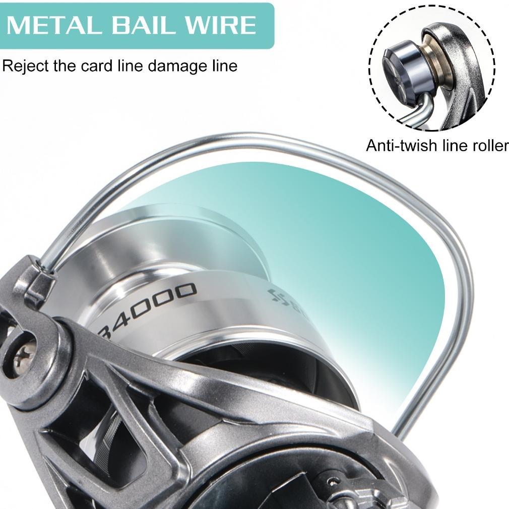 NEW Sougayilang Reel Pancing 1000-4000 Rell Max Drag 10kg Spinning Reel Alloy spool Fishing Reel