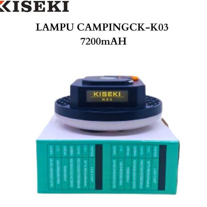 ROSOGENDEM11 - KISEKI LAMPU CAMPING CK-K03 KAPASITAS BATERAI 7200MAH 60*0,5 LED MODULE LAMPU DINDING