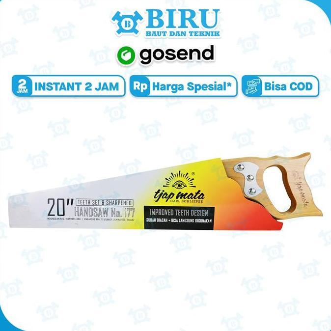 Cap Mata Gergaji Kayu 20 Inch Tjap Mata Pemotong Kayu Eye Brand Handsaw