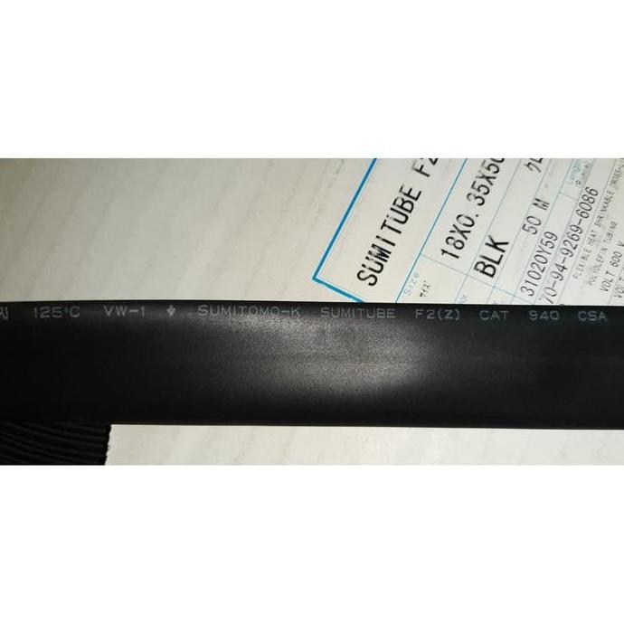 Heatshring/slongsong bakar/sarung karet bakar 18mm