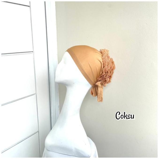 (JANNAH) CIPUT TURKI CEPOL RENDA TALI PREMIUM ciput cepol sanggul hijab