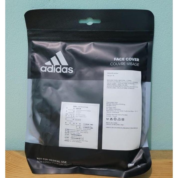 Masker Adidas Face Cover BOS Badge of Sport Pack isi 3 Original Mask Termurah