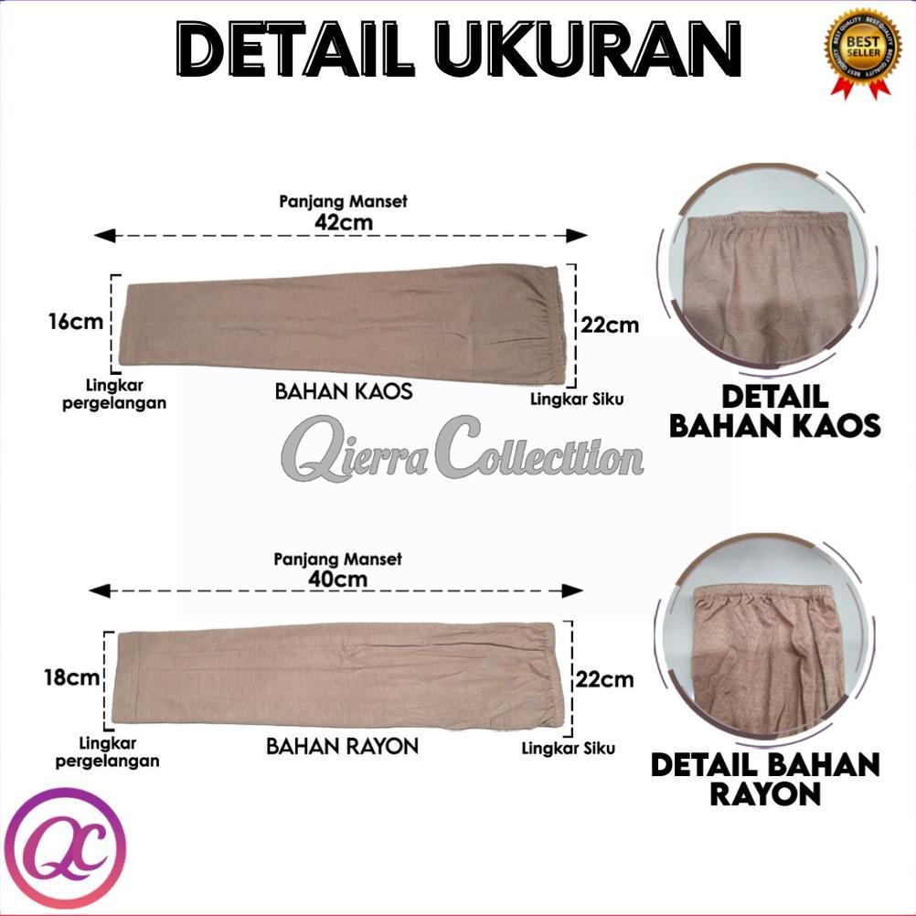 Awet Handsock Arm Sleeve Manset Tangan Panjang Wanita Polos Warna Kulit Bahan Rayon Spandek Kaos Dal