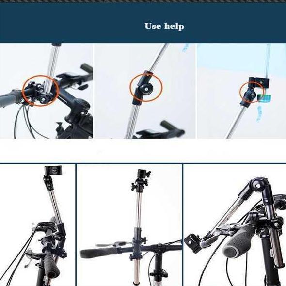 Holder / Stand Payung Sepeda Stroller Kereta Bayi / Penjepit payung Sepeda / Becak / Kereta bayi Bes