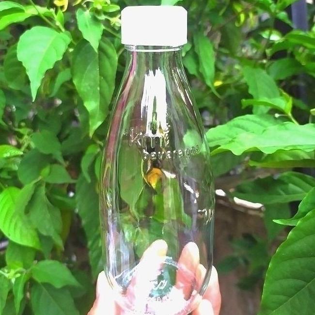 botol kaca 250ml bening tutup ulir - PUTIH/botol madu